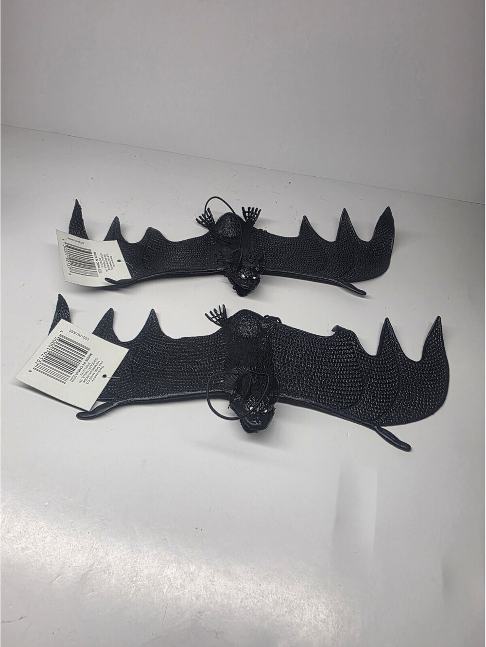 Large Plastic Bats Halloween Hanging And Laying 2 Pcs